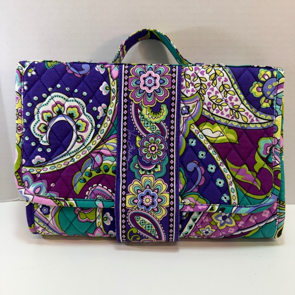 Vera Bradley Changing Pad Baby Heather Purple Teal Paisley Quilted Travel